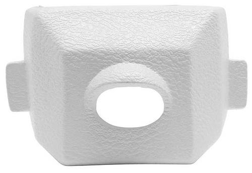 1976 Corvette; Inner Rear View Mirror Bracket Cover; White; Made in the USA