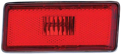 1970-74 Corvette; Rear Side Marker Lens; RH Passenger Side; GM Licensed; Made in the USA