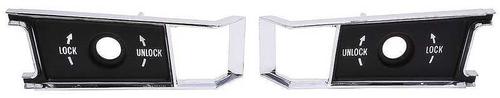 1968-77 Corvette; Interior Door Handle Bezels; Pair