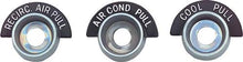 1963-66 Chevrolet, GMC Pickup, Suburban; Air Conditioning Dash Control Bezel Set