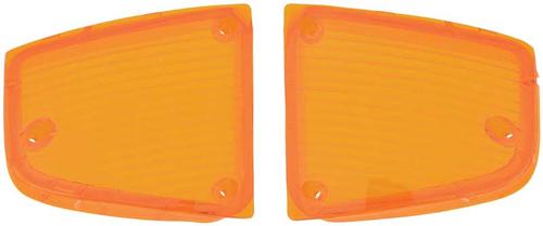 1972 Corvette; Park Lamp Lens; Amber; Pair; Made in the USA!
