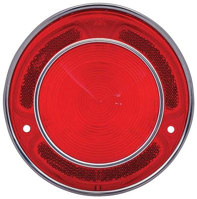 1968-69 Corvette; Tail Lamp Lens; Red; Each; Made in the USA!