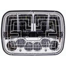 ULTRALIT 5x7" Rectangular LED Headlight; Polycarbonate with Heated Lens