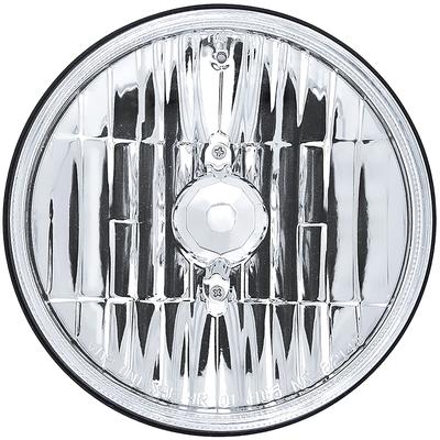 ULTRALIT 5-3/4" Round Halogen Headlight; Crystal Glass Lens