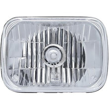 ULTRALIT 5" X 7" Rectangular Halogen Headlight; Crystal Glass Lens