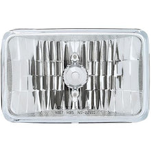 ULTRALIT 4" X 6" Rectangular Halogen Headlight; Crystal Glass Lens; High Beam