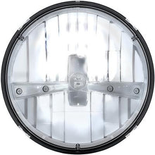 ULTRALIT 7" Round LED Headlight; High/Low; Polycarbonate Lens; Chrome