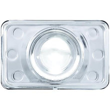 ULTRALIT 4" X 6" Rectangular Halogen Projector Headlight; Crystal Glass Lens; High Beam