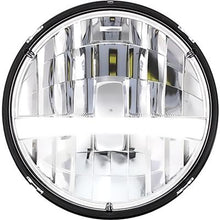 ULTRALIT 7" Round LED Headlight w/ Turn Signal & White Position Light Bar