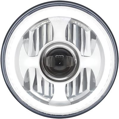 ULTRALIT 7" Round LED Projection Headlight w/ Dual Function LED Halo