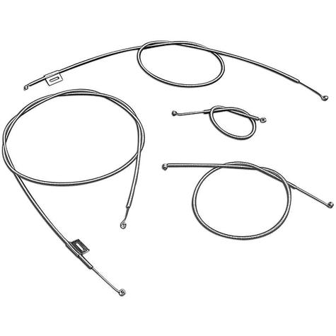 1957 Chevrolet Bel Air, Nomad; Heater &Factory AC Control Cable Set; 6 Piece Set