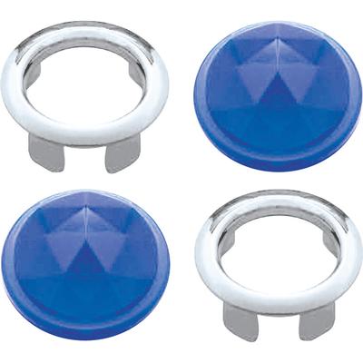 Universal Tail Light Lens Blue Dots; Lens Enhancer; Pair; Glass