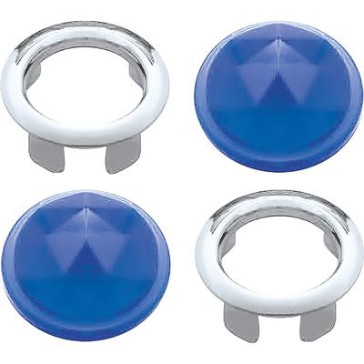 Universal Tail Light Lens Blue Dots; Lens Enhancer; Pair; Glass