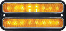 1968-1972 Chevy, GMC Pickup, Blazer, Jimmy, Suburban; Front Side Marker Light; LED Conversion; with Stainless Steel Trim; Amber Lens; Each