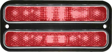 1968-72 Chevy, GMC Pickup, Blazer, Jimmy, Suburban; Rear Side Marker Light; LED Conversion; with Stainless Steel Trim;  Each