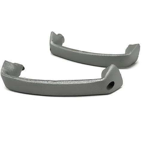 1965, 74-75 Chevrolet Corvette; Interior Door Handle Pull; Silver; Pair
