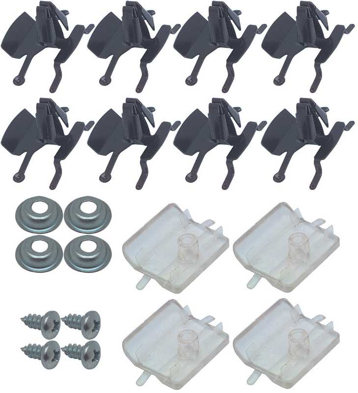 CS6375 - 1963 Impala; Door Molding Clip and Hardware Set