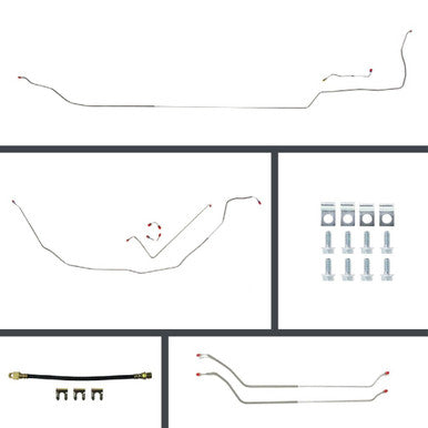 The Right Stuff 69-72 Chevelle Conv. Front Disc Rear Drum Conversion Stainless Brake Line Kit - (CSM69C2)