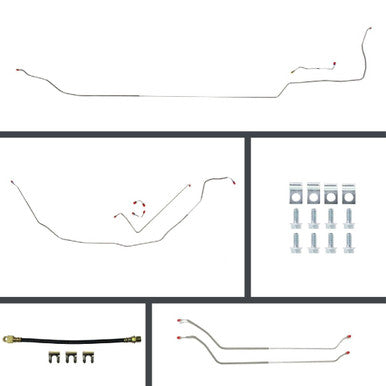 The Right Stuff 69-72 Chevelle Conv. Front Disc Rear Drum Conversion Stainless Brake Line Kit - (CSP69C2)