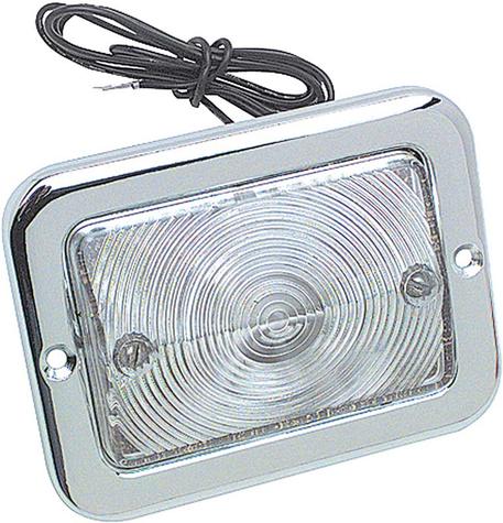 1954-55 Chevrolet, GMC Truck; Park Lamp Assembly; Clear Lens; 6 Volt