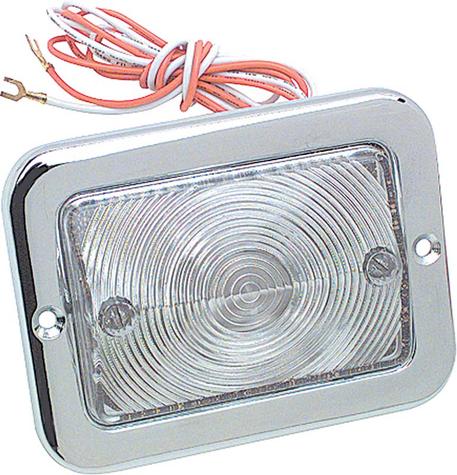 1954-55 Chevrolet, GMC Truck; Park Lamp Assembly; Clear Lens; 12 Volt