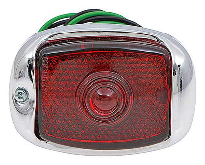 1940-53 Chevy, GMC Pickup Truck; Stepside Tail Lamp Assembly; with Black Housing; 6 Volt; LH Driver Side