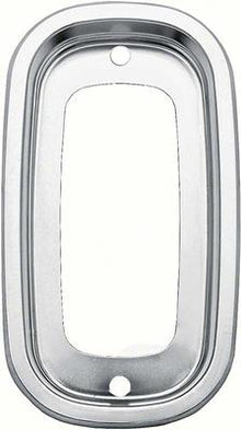1960-66 Chevy, GMC Pickup; Fleetside; Tail Light Bezel; Clear Anodized Aluminum; LH or RH; Each