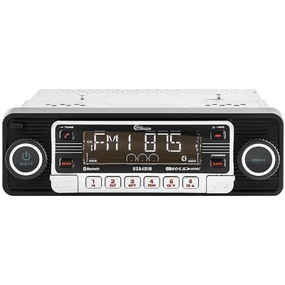 Classic Style Universal AM / FM Radio / CD Player with Chrome Face and Black Bezel
