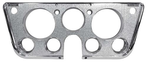 1969-72 Chevy, GMC Pickup, Blazer, Jimmy, Suburban; Dash Instrument Bezel; 7 Gauge Design; with Chrome Face
