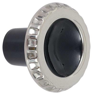 1960-63 Chevrolet/GMC Truck, Suburban; Radio Knob; Black And Stainless Steel