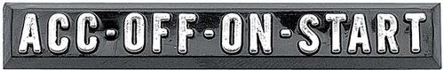 1967-72 Chevy, GMC Pickup, Blazer, Jimmy, Suburban; Ignition Indicator Plate