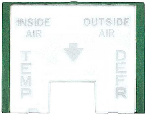 1955-59 Chevrolet Truck; Deluxe Heater Control Lens