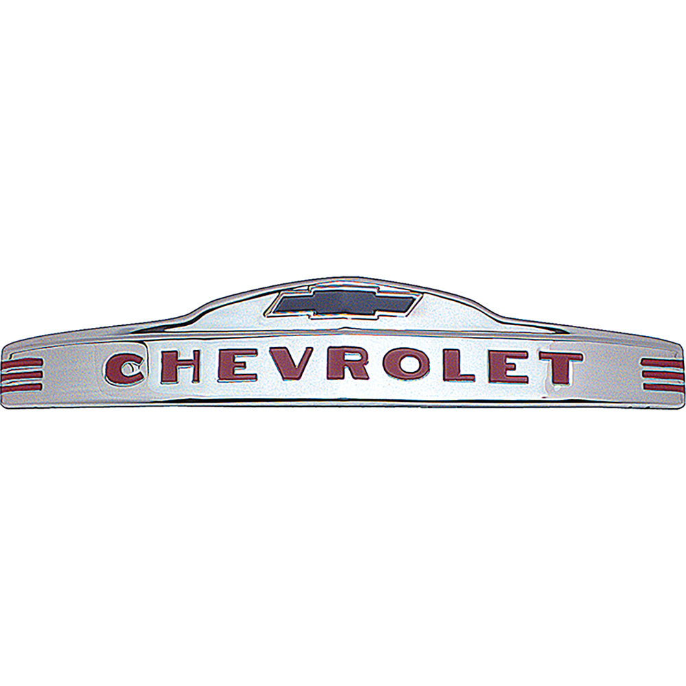CX1134 - 1947-53 Chevrolet Pickup, Suburban; Chevrolet Front Hood Emblem; Polished Stainless Steel