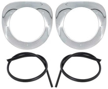 1955-57 Chevy, GMC Pickup, Suburban; Headlight Bezels; Chrome; with Hardware
