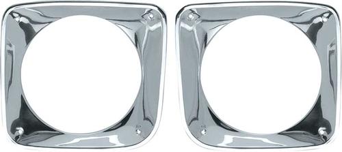 1967-68 Chevy Pickup, Panel, Suburban; Headlight Bezels; RH & LH; Pair