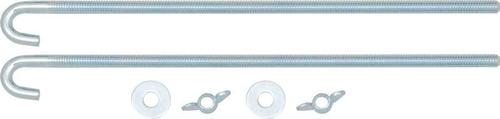 1955-66 Chevrolet, GMC Truck; Battery Retainer Bolts with Wing Nuts and Washers