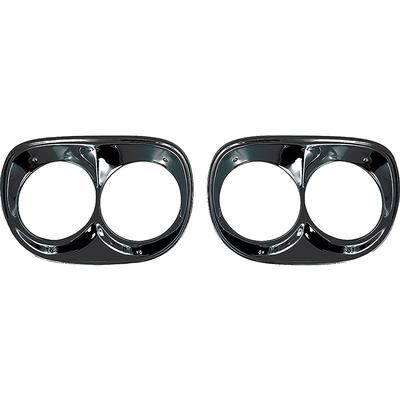 1958-59 Chevy, GMC Truck; Headlamp Bezels; EDP Finish; Paintable; Pair