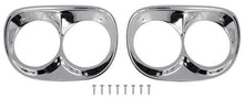 1958-59 Chevy GMC Pickup, Sedan Delivery; Headlamp Bezels; Chrome Plated RH & LH; Pair