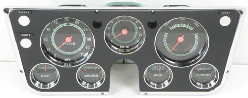 1967-68 Chevy, GMC Truck; Instrument Panel Gauge Cluster Set; w/5000 RPM Tach and Vacuum Gauge