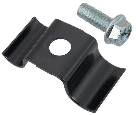 1967-72 Chevy, GMC Truck; Battery Tray Hose Clamp; with AC; w/ Bolt; Black