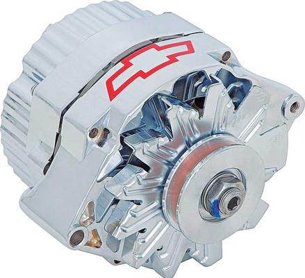 1973-86 120 Amp Bow Tie Chrome 1-Wire Alternator