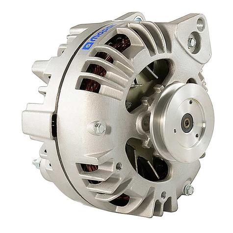 Mopar Logo 100 Amp Performance Alternator w/ Satin Finish