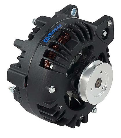 Mopar Logo 100 Amp Performance Alternator w/ Black Finish
