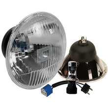 Delta Lights; Classic 5-3/4" Round High Beam Headlight Kit; Domed Lens; 35W, 6,000k HID Bulbs; w/ Halo
