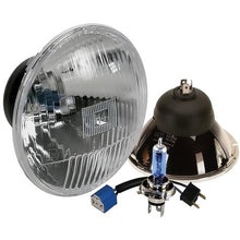 Delta Lights; Classic 5-3/4" Round High Beam Headlight Kit; Domed Lens; 60W Xenon Bulbs; w/ Halo