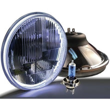 Delta Lights; DOT Modern 7" Round High/Low Beam Headlight Kit; Flat Lens; 60W Xenon Bulbs; w/ Halo