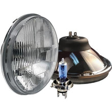 Delta Lights; DOT Modern 7" Round High/Low Beam Headlight Kit; Flat Lens; 60W Xenon Bulbs