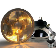 Delta Lights; DOR Modern 7" Round High/Low Beam Headlight Kit; Flat Lens; 25W, 6,000K LED Bulbs; w/ LED Bulbs Blinkers