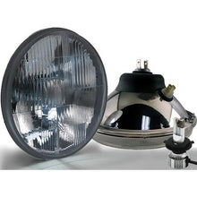 Delta Lights; DOT Modern 7" Round High/Low Beam Headlight Kit; Flat Lens; 25W, 6,000K LED Bulbs; w/ LED Bulbs DRL