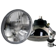 Delta Lights; DOT Modern 7" Round High/Low Beam Headlight Kit; Flat Lens; 25W, 6,000K LED Bulbs; w/ Blinkers